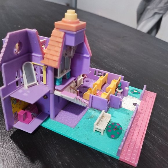 Rare vintage 1993 Bluebird Polly Pocket Wedding Chapel Pollyville No figures - Picture 4 of 9